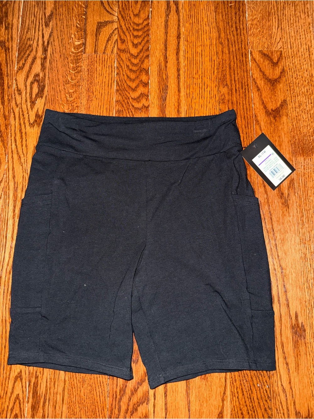 art class Black Girls' Active Bike Shorts with Side Pockets